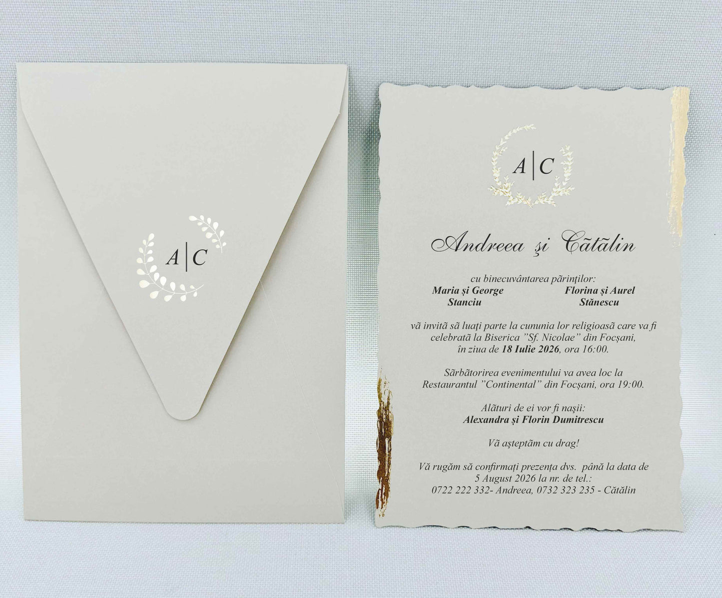 Invitatie NUNTA Digitala - cod 9263 - MirajulNuntii.ro