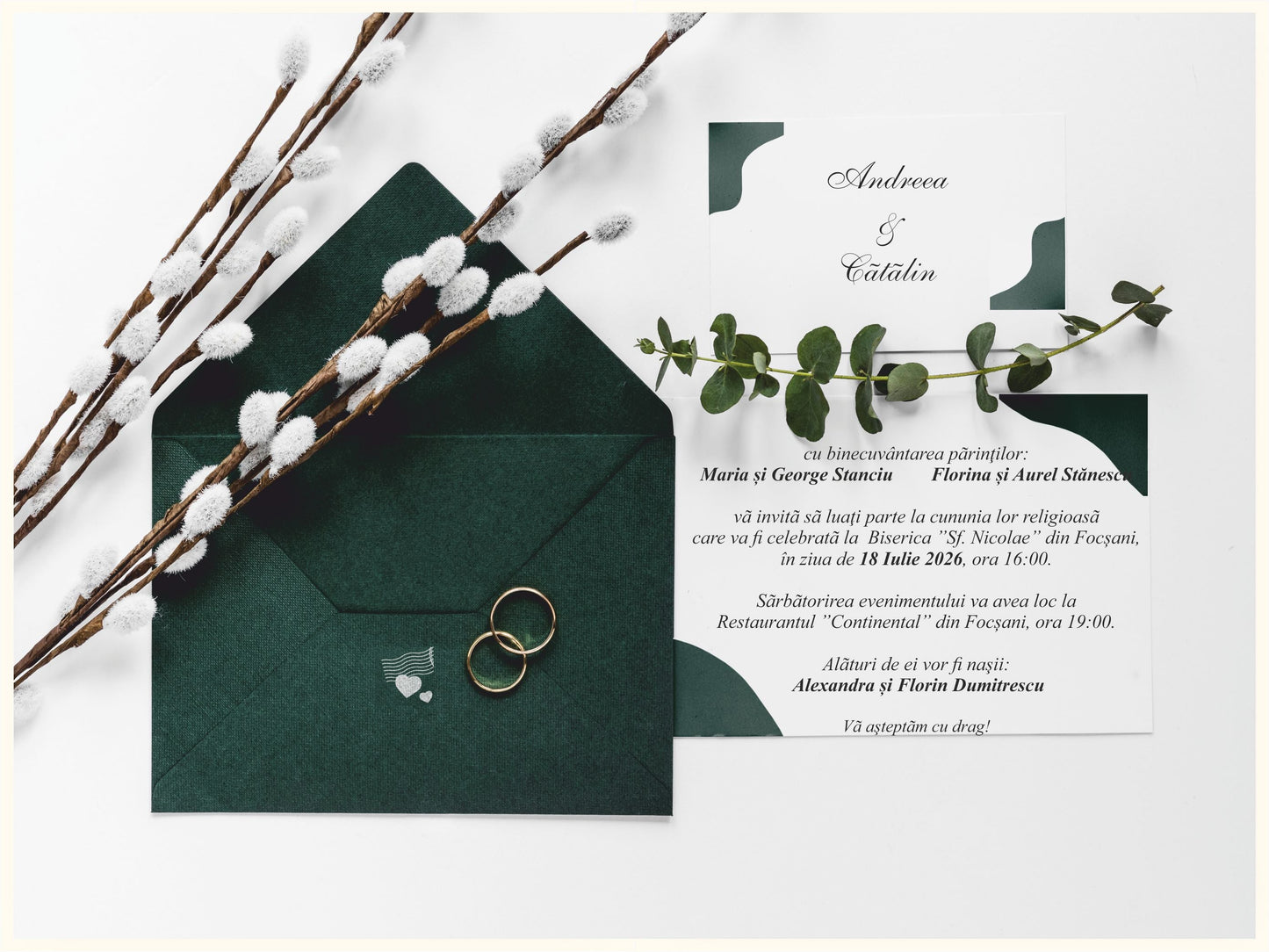 Invitatie NUNTA Digitala - cod 5038 - MirajulNuntii.ro