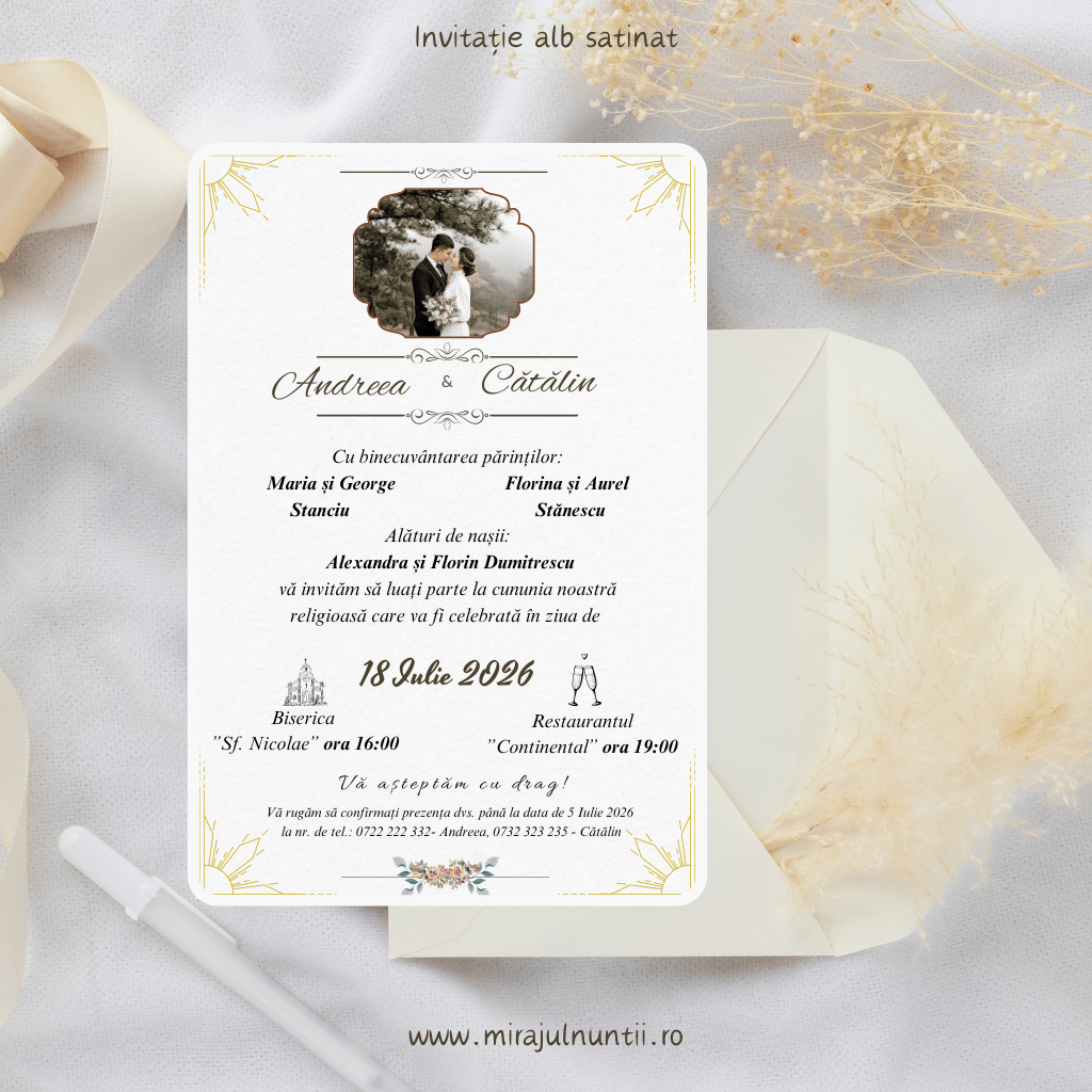 Invitatie nuntă cod Magnific C.2