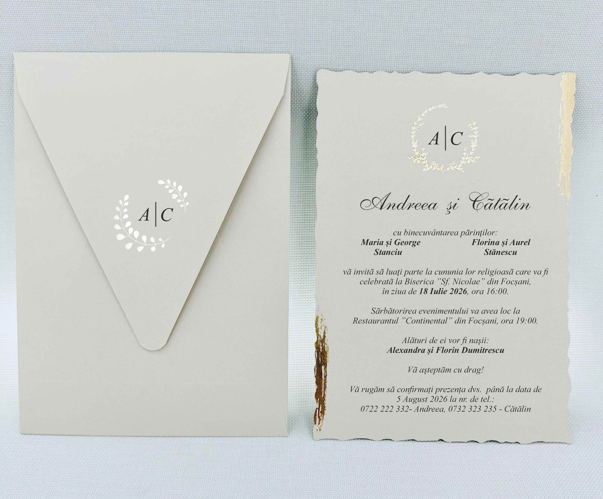 Invitatie NUNTA Digitala - cod 9263 - MirajulNuntii.ro