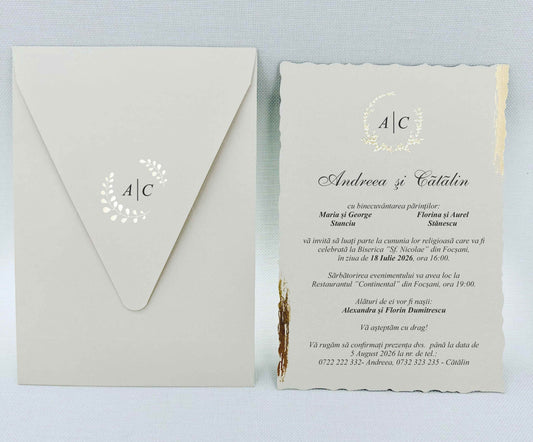 Invitatie NUNTA Digitala - cod 9263 - MirajulNuntii.ro