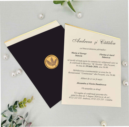Invitatie NUNTA Digitala - cod 9275 - MirajulNuntii.ro