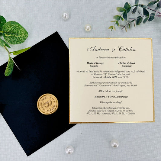Invitatie NUNTA Digitala - cod 9282 - MirajulNuntii.ro