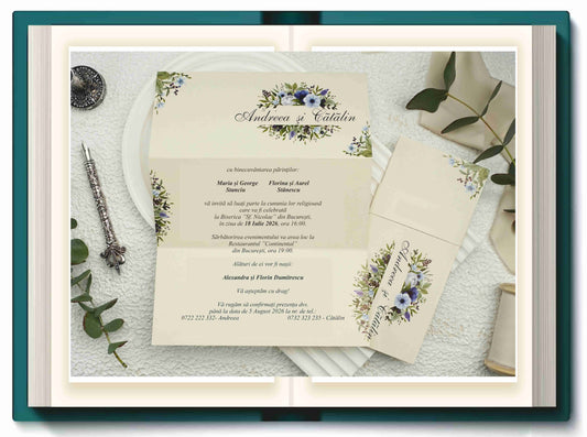 Invitatie NUNTA Digitala - cod 9314 - MirajulNuntii.ro