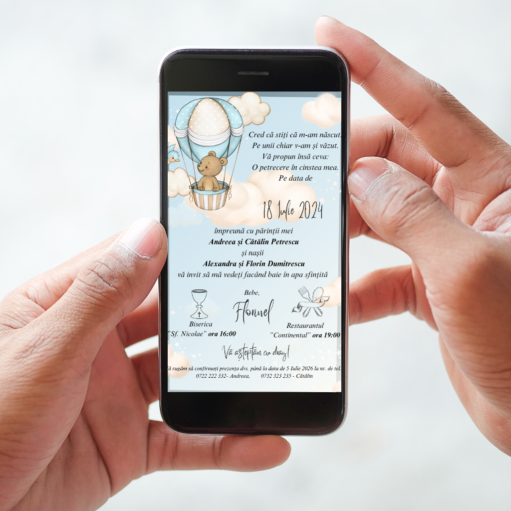 Invitatie Digitala cod Magnific B.3 - MirajulNuntii.ro