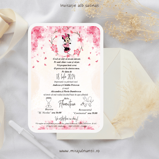 Invitatie de botez cod Magnific B.2